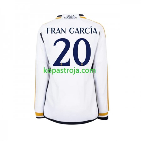 Billiga Fotbollströjor Real Madrid Fran Garcia 20 Hemma tröja 2023/24 Långärmad